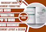 create, format, and design ms word document